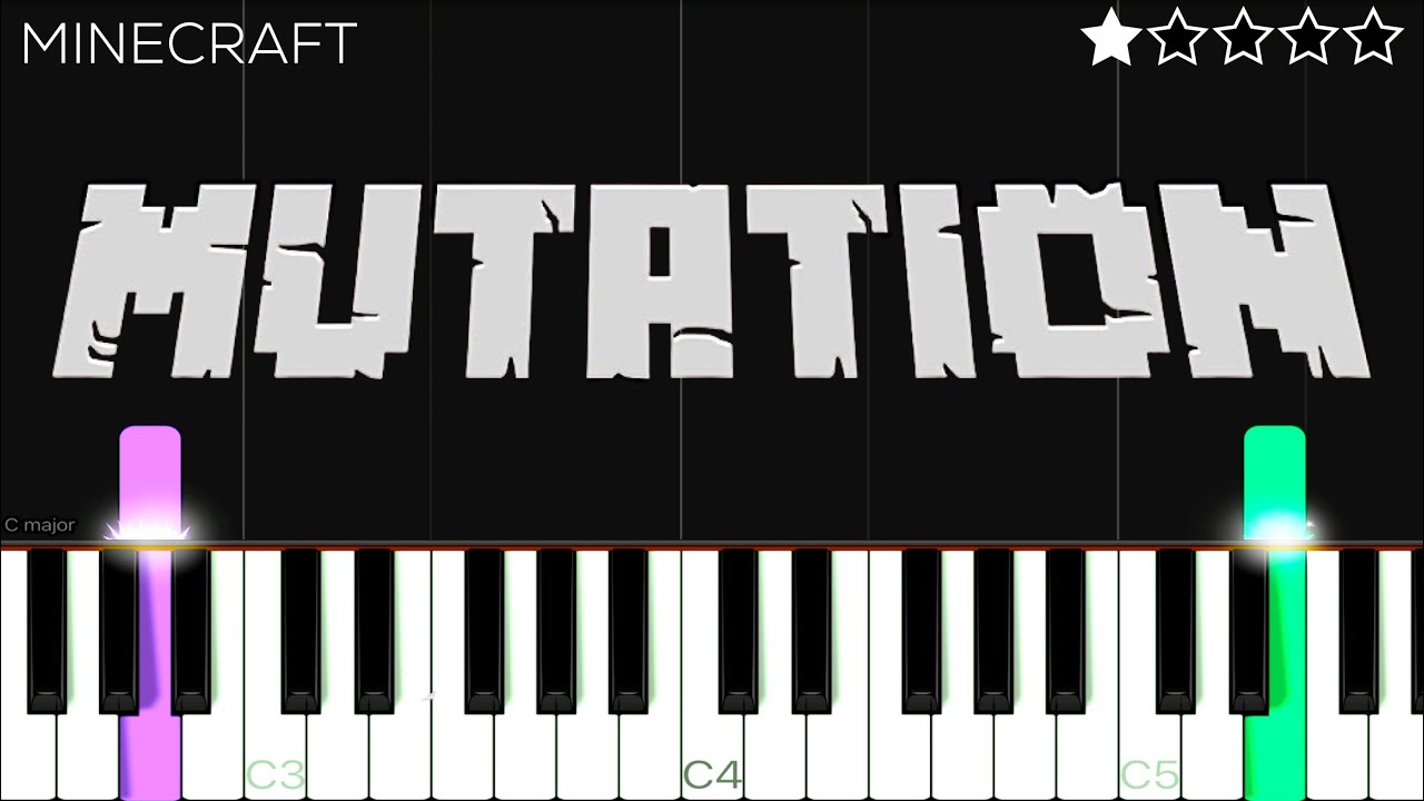 Minecraft - Mutation - C418 | EASY Piano Tutorial 