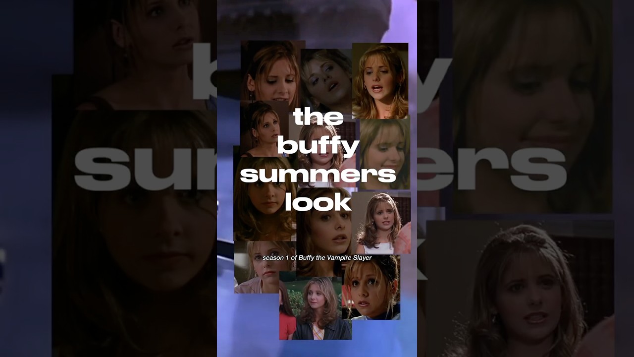 a breakdown of the makeup, hair and fashion of the iconic Buffy Summers from Season 1 of Buffy The