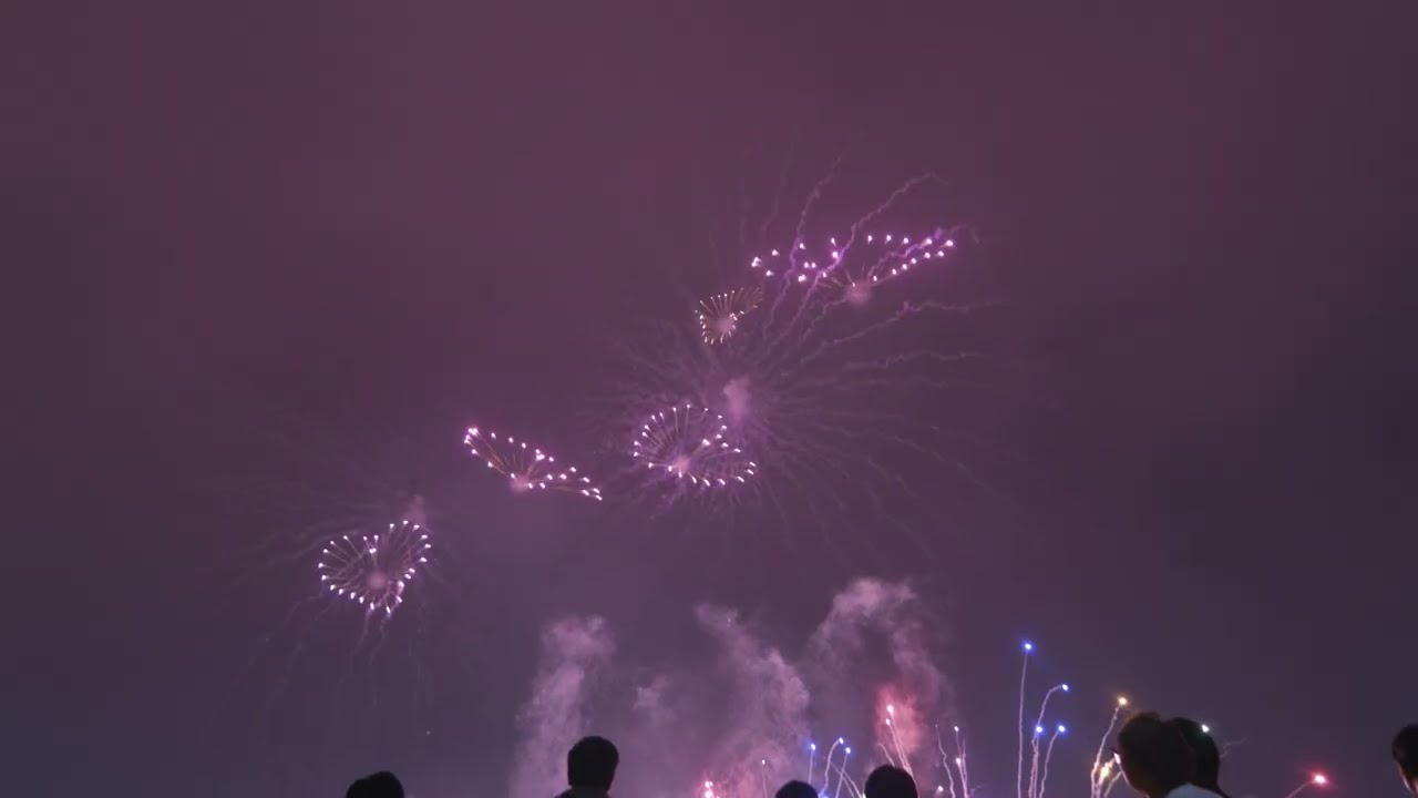 Unique pyrotechnic display at chofu fireworks | Tokyo Sep 20 2025