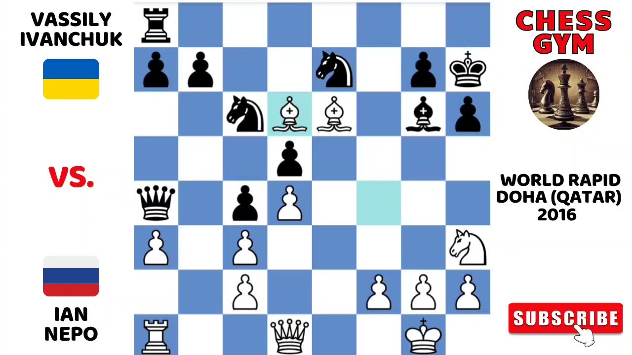 Nepo vs Ivanchuk. World Rapid, Doha (Qatar) 2016.
