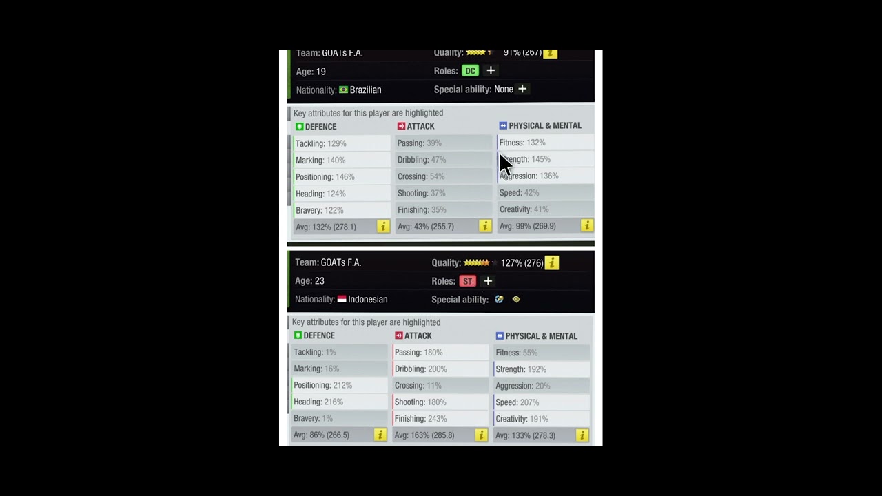 10. Tips dan Trik Melatih Posisi DC di TopEleven (Atribut Kunci Posisi DC)