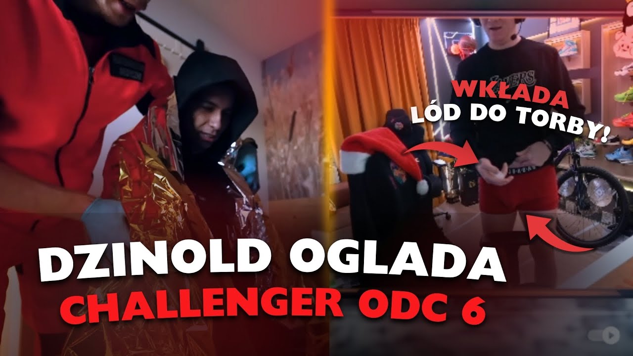 WŁOŻYŁ LÓD do MAJTEK | DZINOLD ogląda CHALLENGER ODC 6