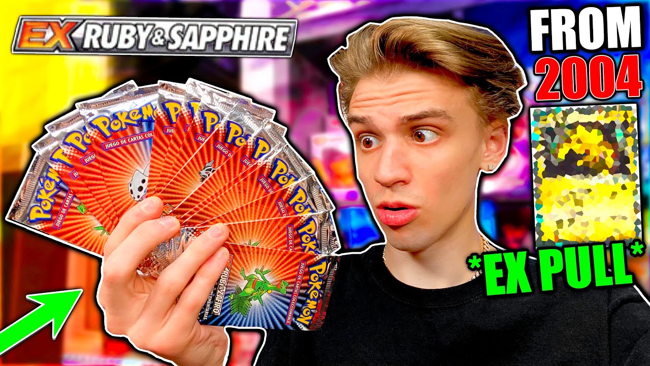 Opening *VINTAGE* 2004 POKEMON CARDS! (Ex Ruby Sapphire) - INSANE PULL!!