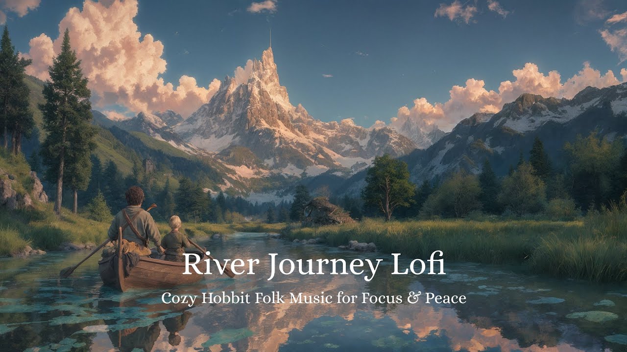 River Journey Lofi - Cozy Hobbit Medieval Folk Music for Focus & Peace [No Ads]
