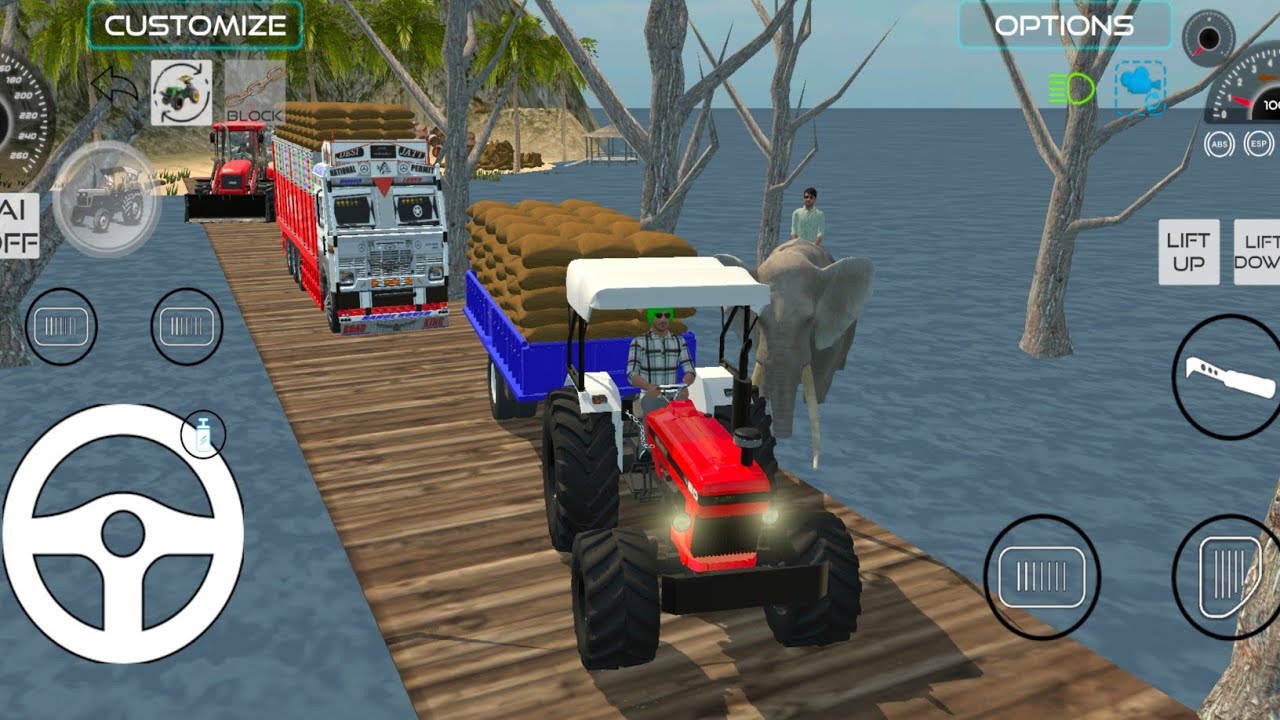 DRIVE JCB  | UNLOADED BORI LOADED ON TRACTOR DRIVING |  DUMPER TRUCK |INDIAN SIMULATOR 3D GAMEPLAY