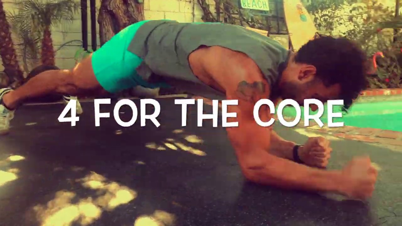🔥4 FOR THE CORE! | BJ Gaddour Bodyweight Abs Workout Core Exercise