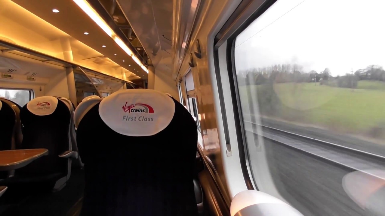 Flying Through Rugby On A Virgin Trains Class 390 (2/1/17)