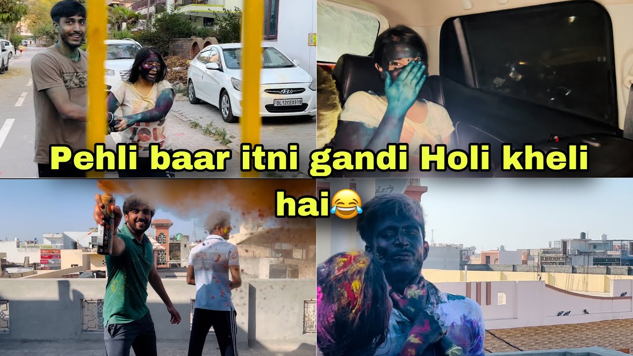 Aisi Holi pehli baar kheli hai😂 | Happy Holi to my Youtube Family |