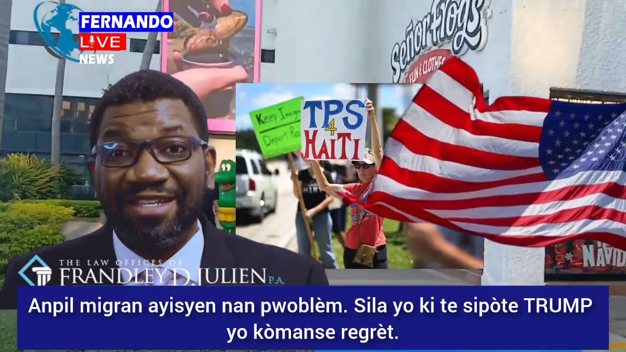 ⛳🇺🇸🇭🇹🚨🔥 Vin koute: Mèt Frandley Denis Julien pale koze a