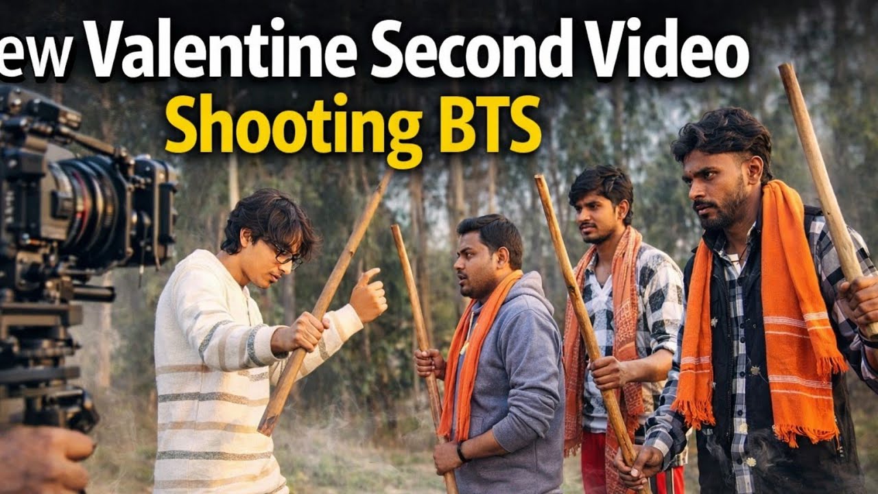 Valentine second video shooting bts🫢😁 by @dheeru1milliondsr 