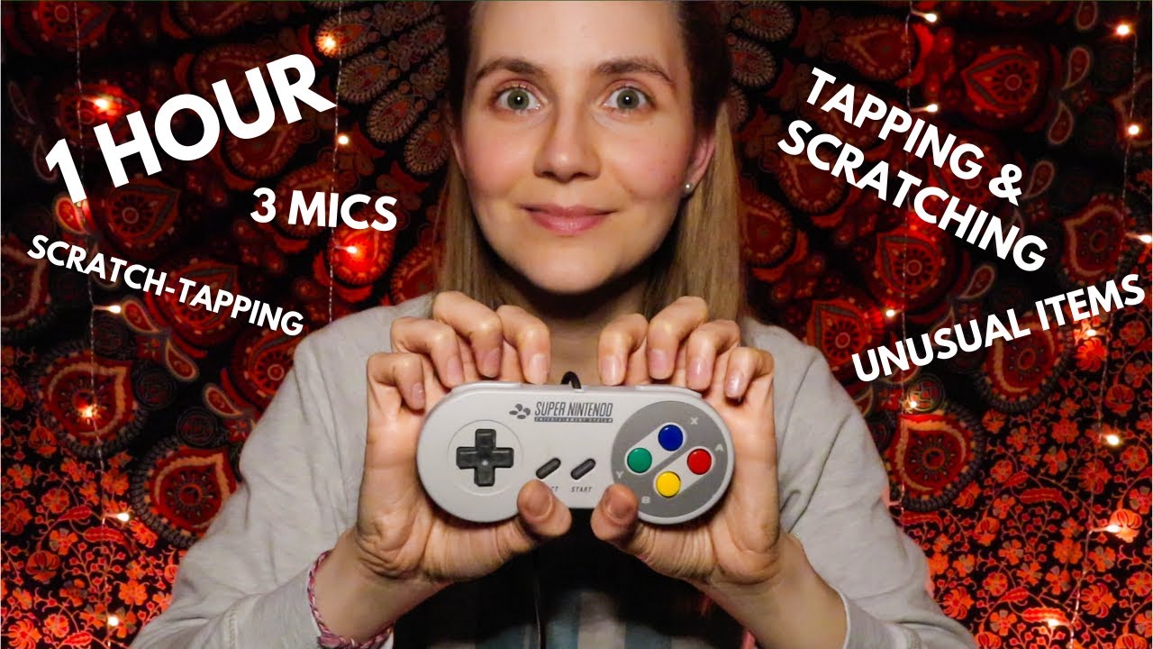 ASMR 1 Hour of Tapping & Scratching for A Deep Sleep