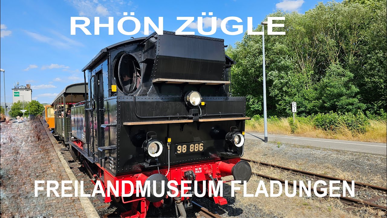 Rhön Zügle & Freilandmuseum Fladungen - Dampflok, Diesellok - Steam locomotive Germany - Franken