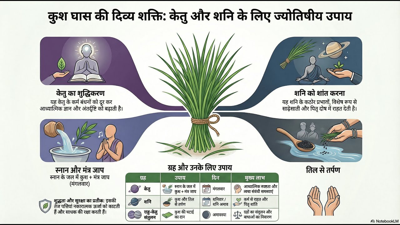 🌿||कुशा घास का दिव्य रहस्य | यह छोटी घास कैसे बदल देती है ग्रह, कर्म और भाग्य || #jyotish #astro