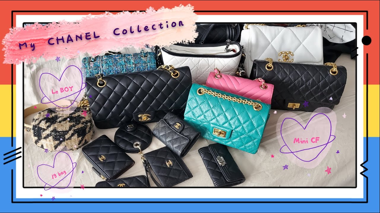 [2020王小胖和大虫哥]My CHANEL Collection｜ 我的香奈儿包包合集｜LE BOY ｜ CLASSIC FLAP ｜ 2.55 REISSUE｜