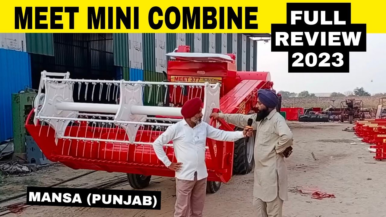 Mini Combine। Full Review 2023 Model । Meet Agriculture Works +91-81461-10187 Mansa (Punjab)
