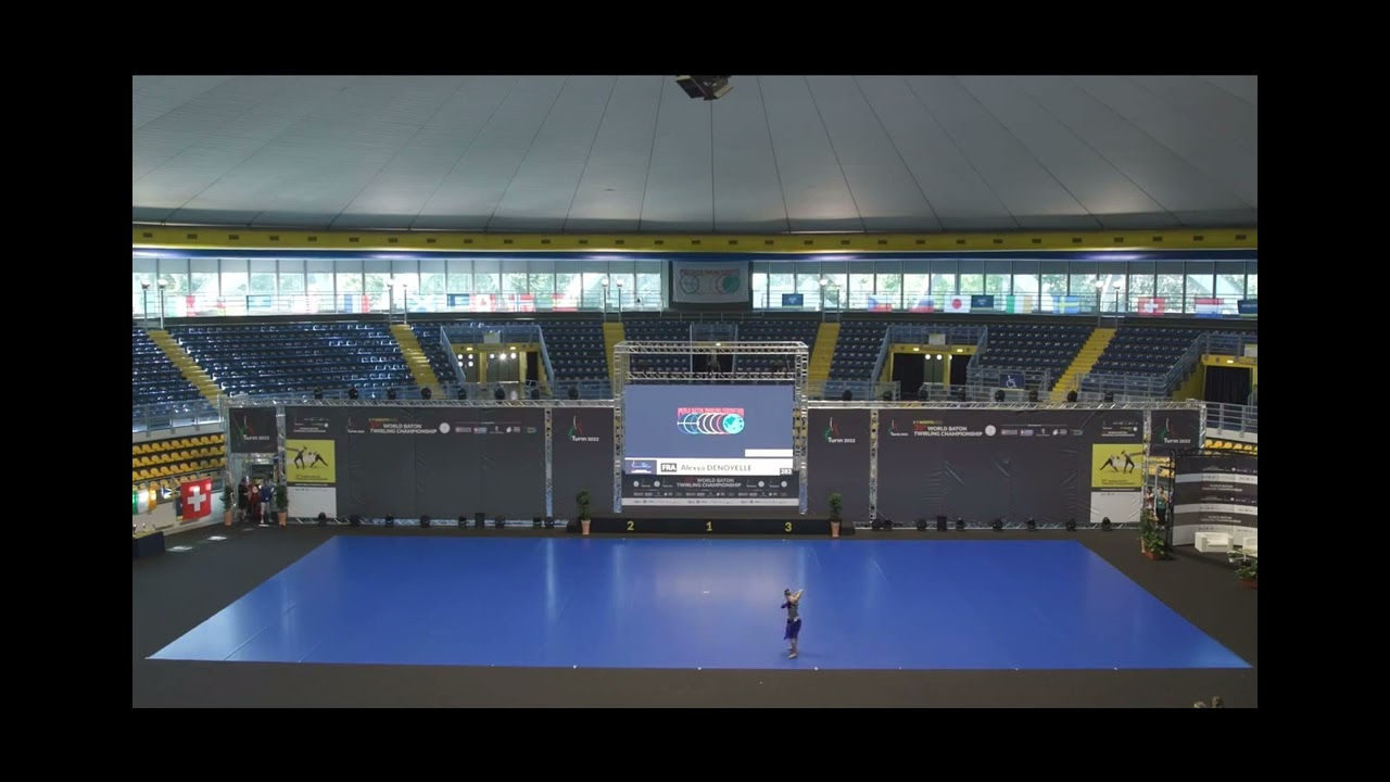 Alexya Denoyelle (FRA) Youth Women Final World Baton Twirling Championship Turin 2022