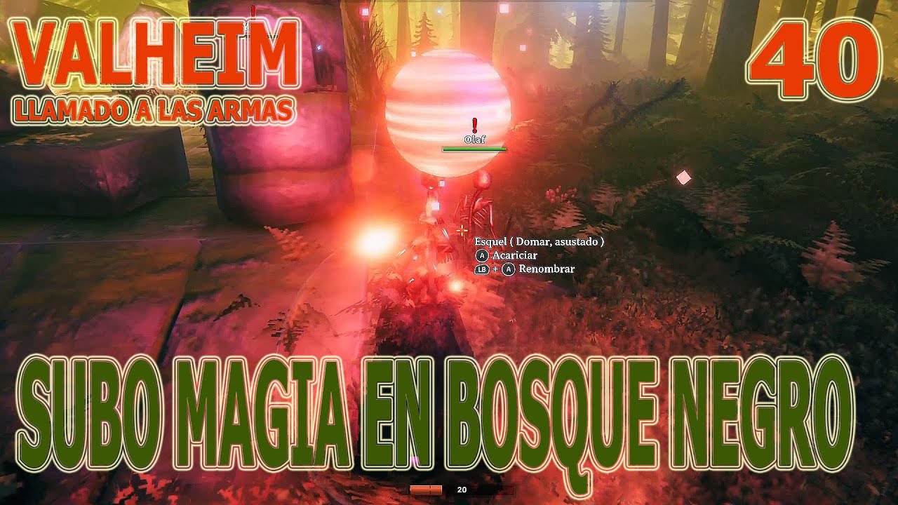 Subo magia en Bosque Negro. Llamado a las armas. Valheim