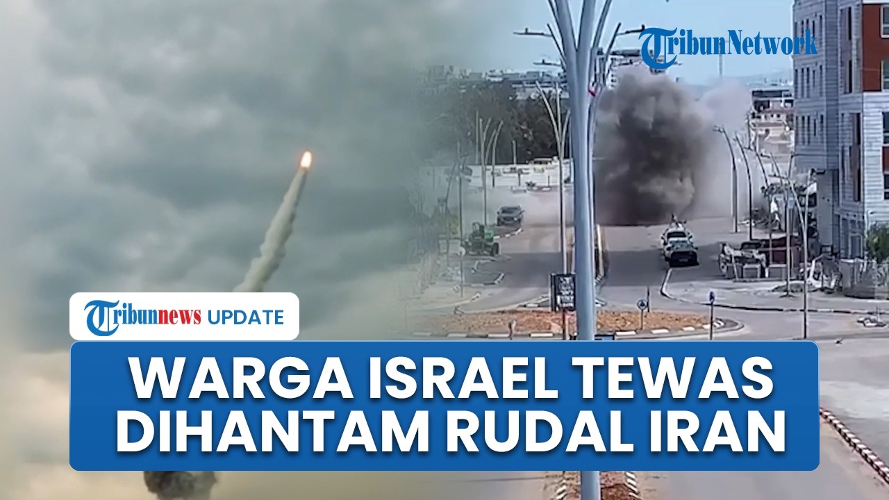 Rekaman CCTV Rudal Iran Berhulu Ledak Kluster Hantam Israel Tengah, 1 Orang Tewas di Lokasi