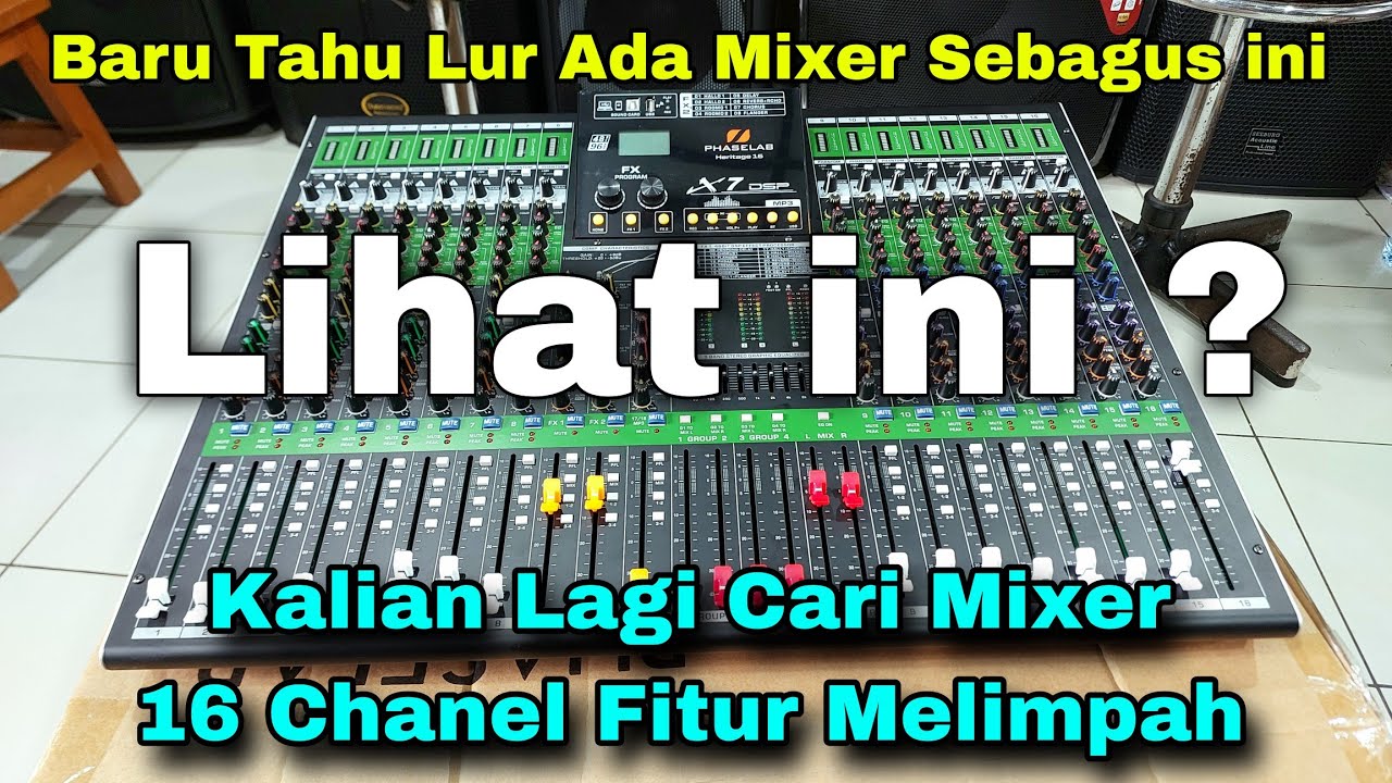 Mixer Analog Super Cantik & Istimewa Lur! Tes Mixer PHASELAB HERITAGE 16 - Mixer idaman Lur