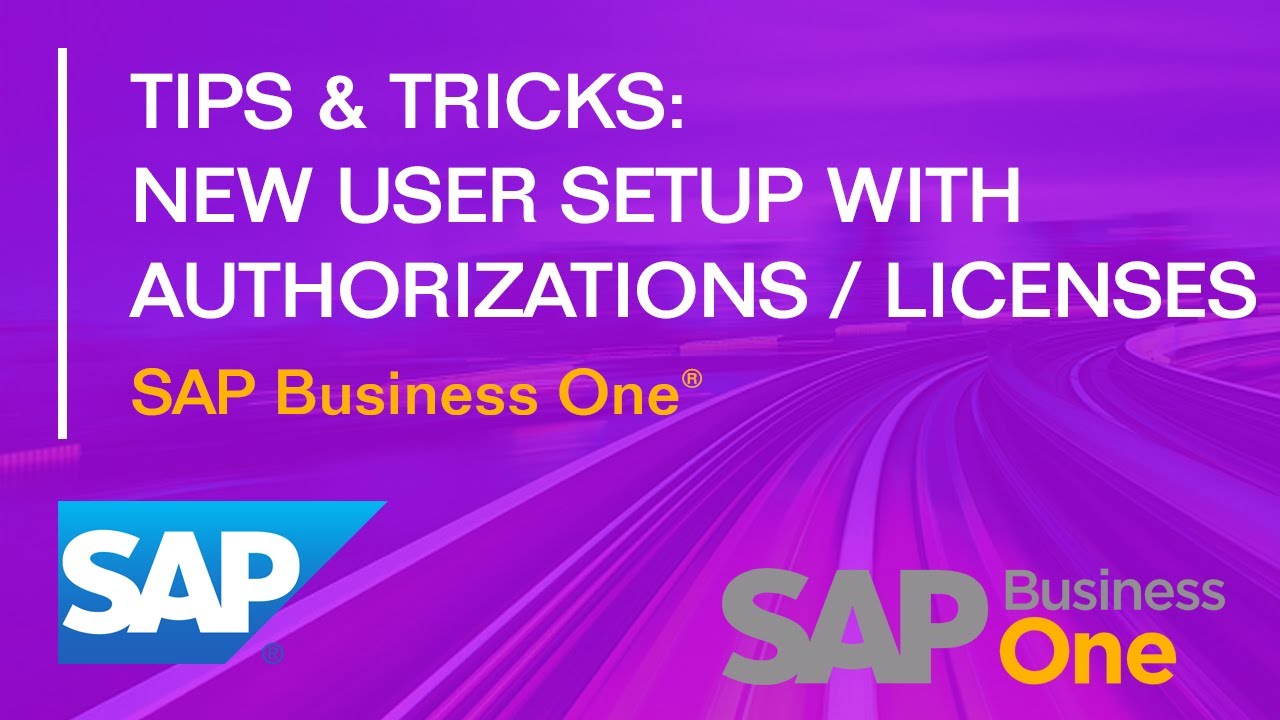 Настройка нового пользователя с авторизациями и лицензиями — SAP Business One: советы и рекомендации