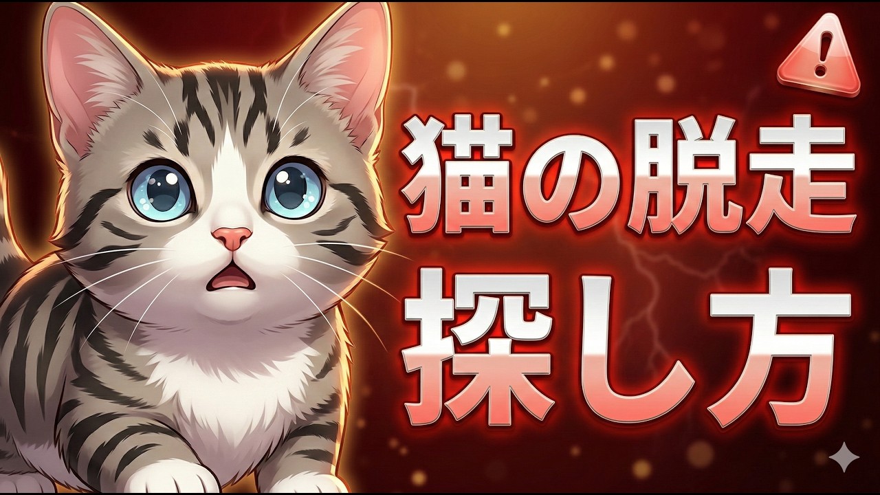 【猫の脱走】迷子の猫（子猫）が自力で戻ってくる確率と探し方