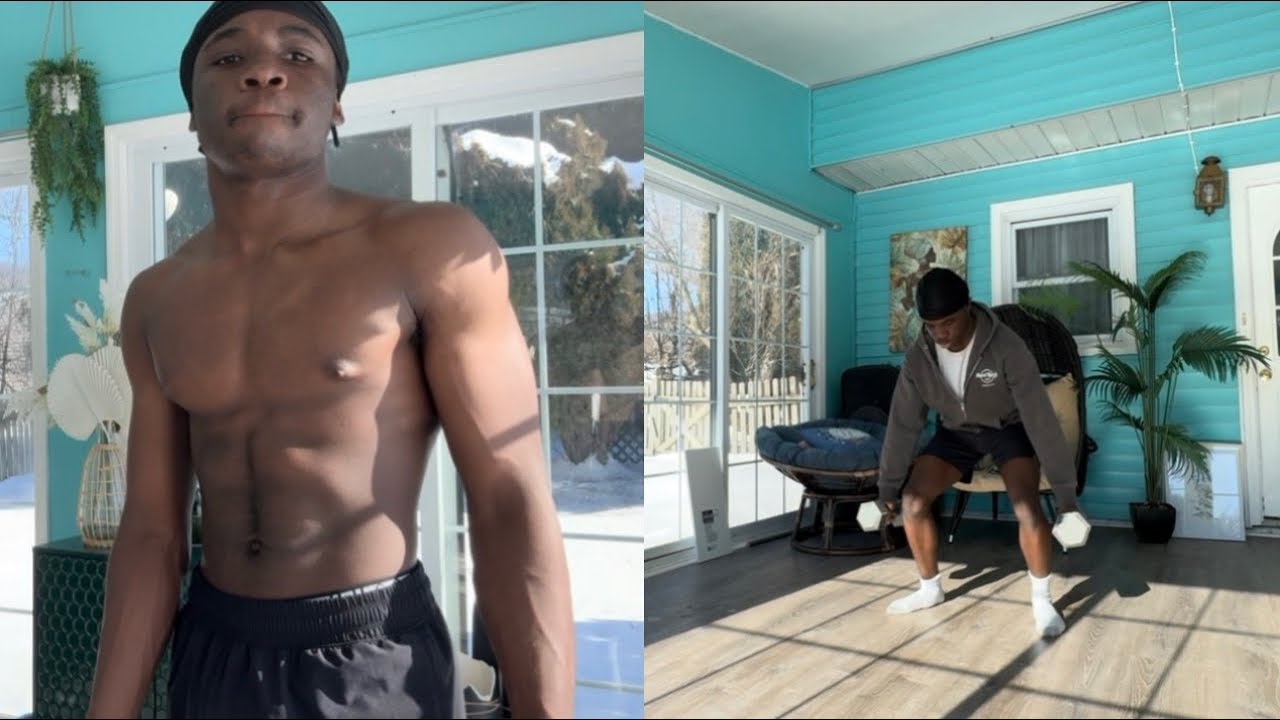 “Daily work” | Full body dumbbell session — just me training (last sets always push me)