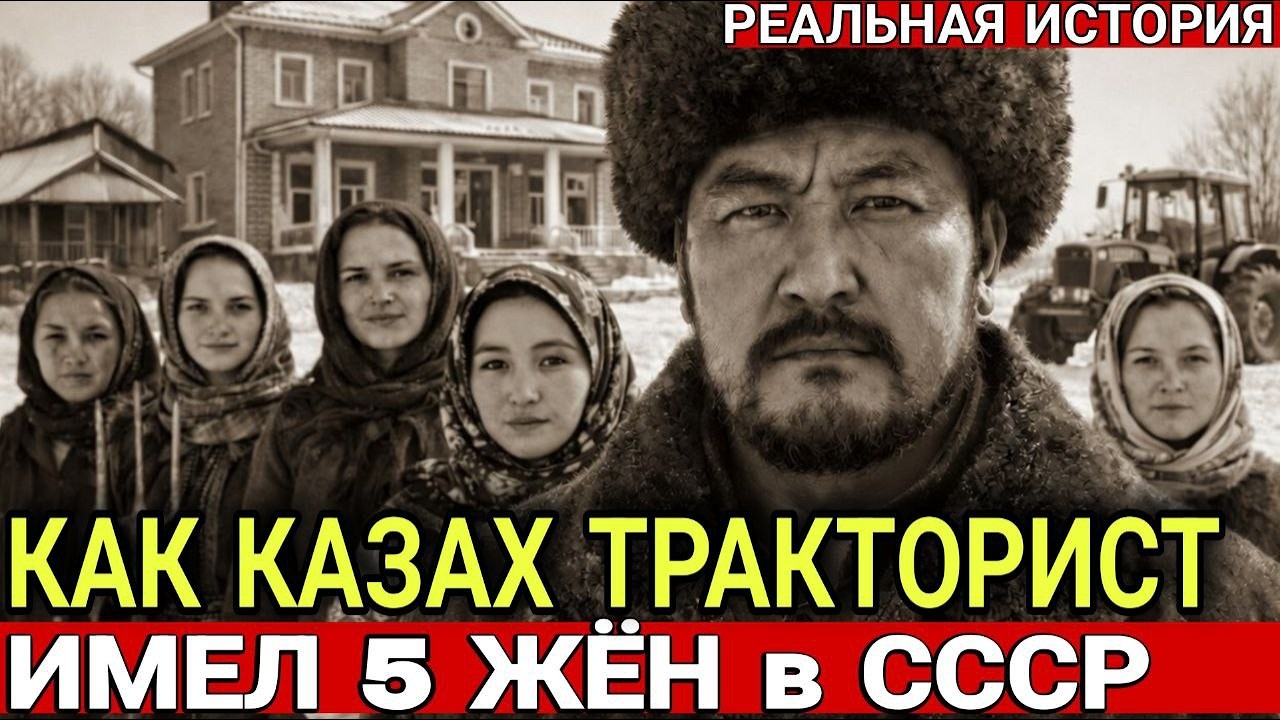 КАЗАХ ТРАКТОРИСТ ИМЕЛ 5 ЖЁН в СССР. ПАРТИЙЦЫ ЗАКРЫВАЛИ ГЛАЗА НА ЭТО 20 ЛЕТ