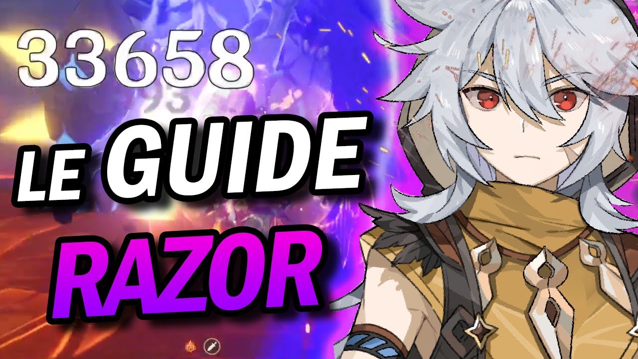 RAZOR la bête dégâts physiques 4★ ! Guide showcase Artefacts armes et Teams - Genshin Impact