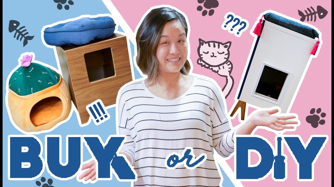 BUY OR DIY | TWO HIDDEN LITTER BOX CAT HUB OPTIONS😻 MEOW!