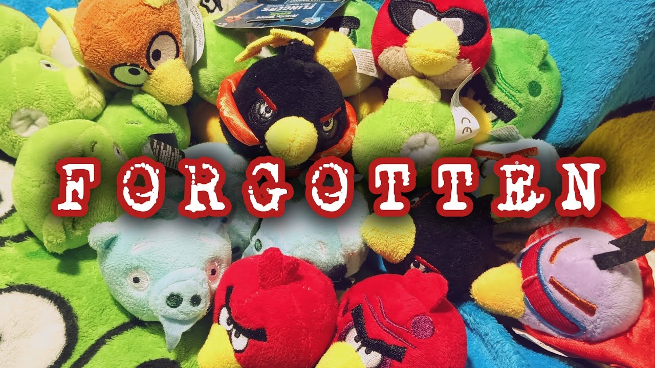 The Forgotten Angry Bird plushies, the pencil toppers 