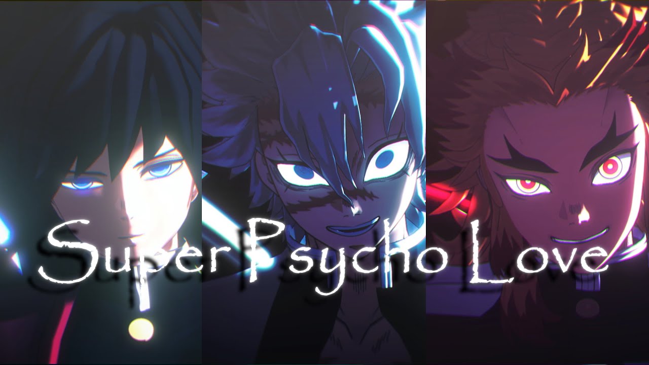 【鬼滅のMMD】SuperPsychoLove【不死川実弥・冨岡義勇・煉獄杏寿郎】