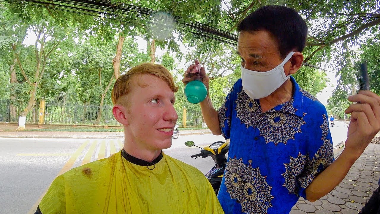 $25 Street Haircut Hanoi 🇻🇳