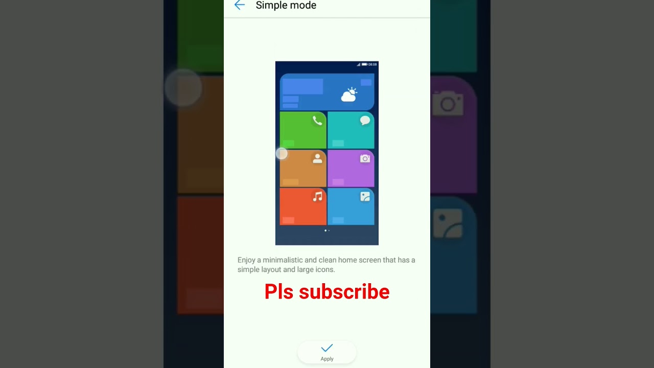 How to switch phone to simple mode 