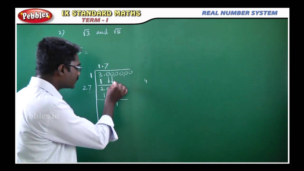 REAL NUMBER SYSTEM || Mathematics || 9th Std Maths