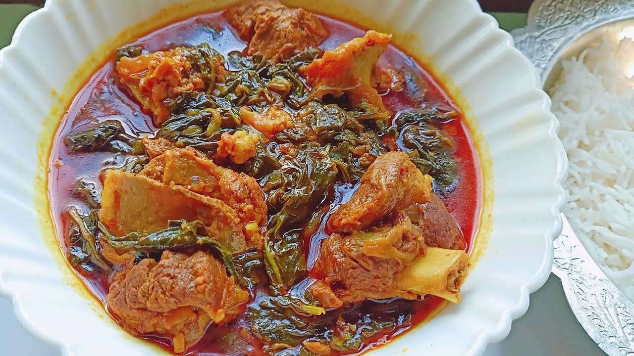 Haak te Maaz|kashmiri style Saag aur Gosht|Collard greens and Mutton recipe.