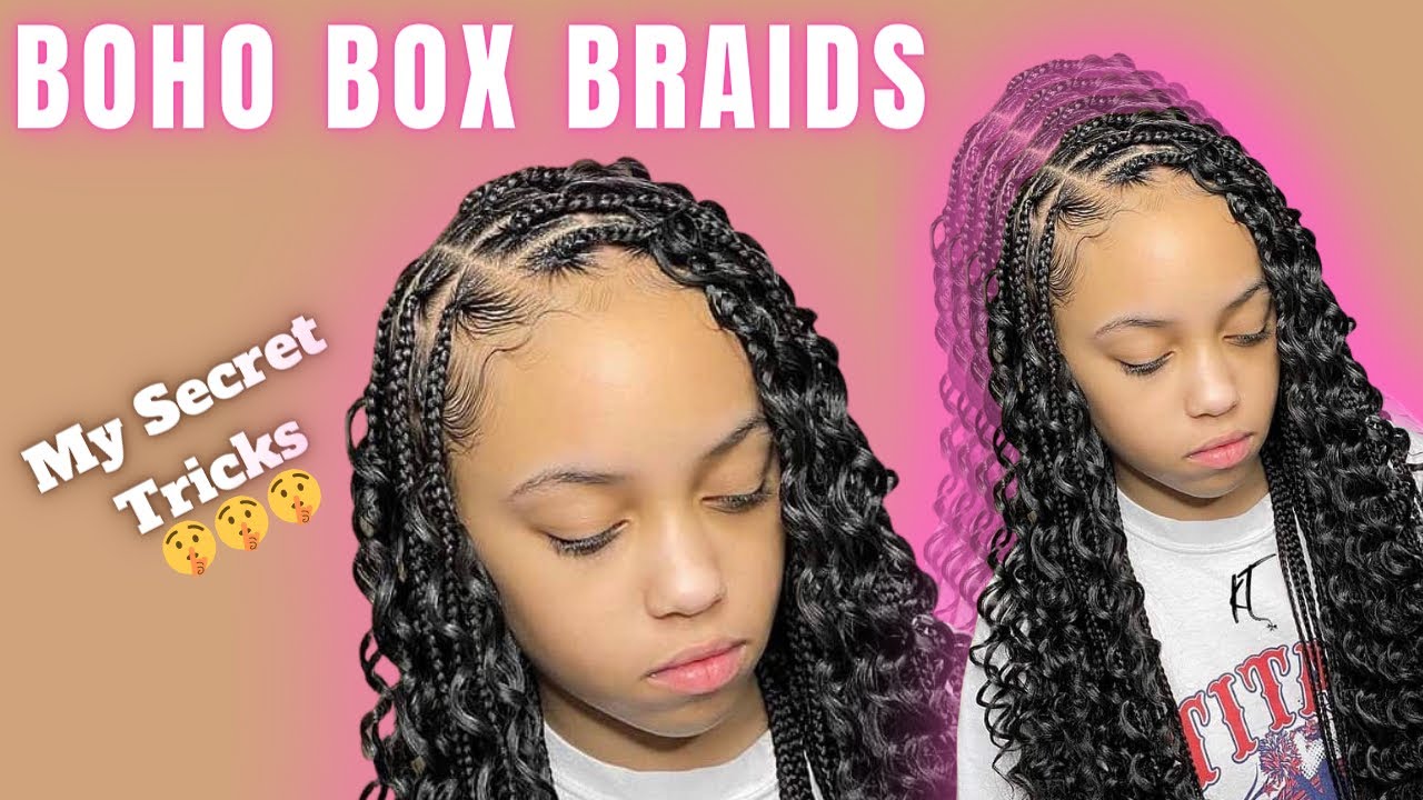 Boho Box Braids | BOHO BRAIDS | Quick & Easy Tutorial 2022