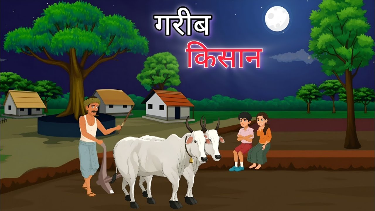 गरीब किसान की कहानी | Gareeb Kissan Ki Kahani | Kids Learning Cartoon Video