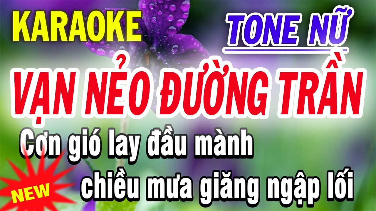 Vạn Nẻo Đường Trần Karaoke - Tone Nữ - ST Đông Hải