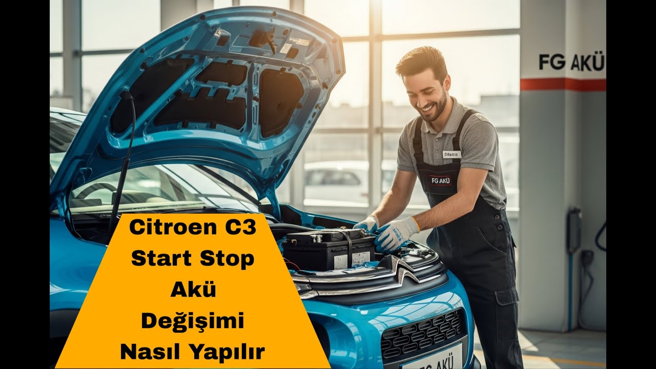 CİTROEN C3 AKÜ DEĞİŞİMİ NASIL YAPILIR? (2022) START STOP EFB 70-72 Ah, Citroen Battery