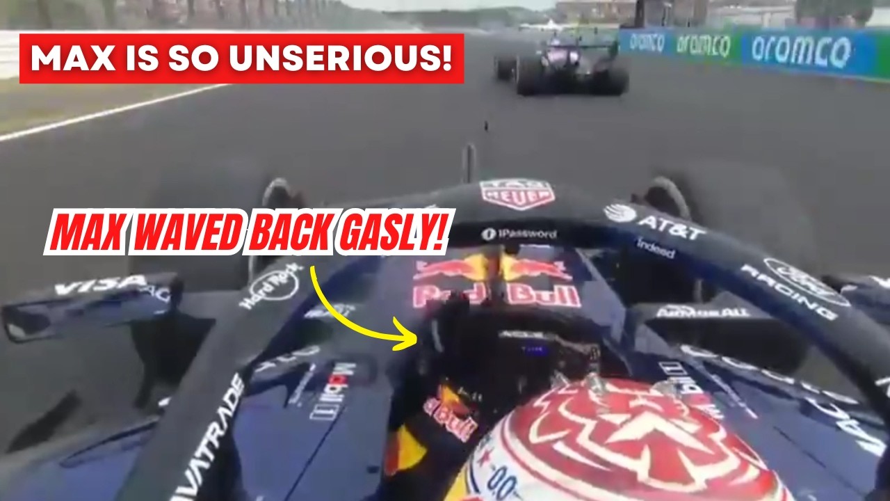 Max Verstappen WAVED to Pierre Gasly as he Repassed him after his battery was depleted #JapaneseGP