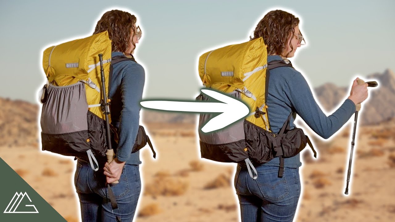 Stash Your Trekking Poles! Stick Stashers by Spuds Adventure Gear