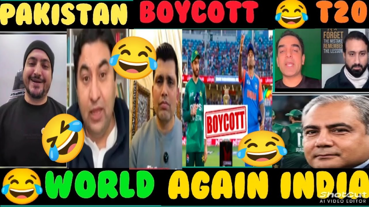 😂PAKISTAN BOYCOTT T20 WORID CUP AGAIN INDIA🤣FUNNY ROAST VIDEO!