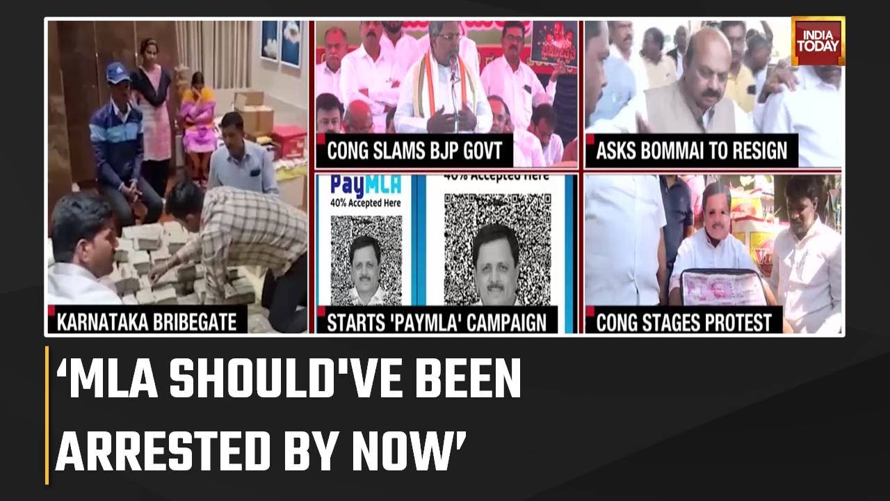 Congress Stages Protest, Calls Karnataka CM &lsquo;Corrupt&rsquo; After Rs 6 Crore Found At His MLA&rsquo;s Residence