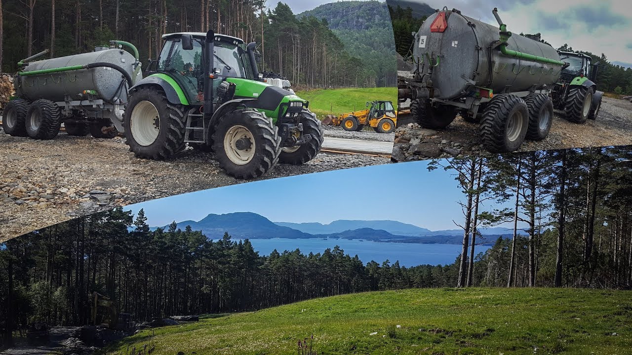 Norweski klimat! Gnojowica z armaty? Rozlewanie gnojowicy działkiem po g&oacute;rach!! AgroGarrison