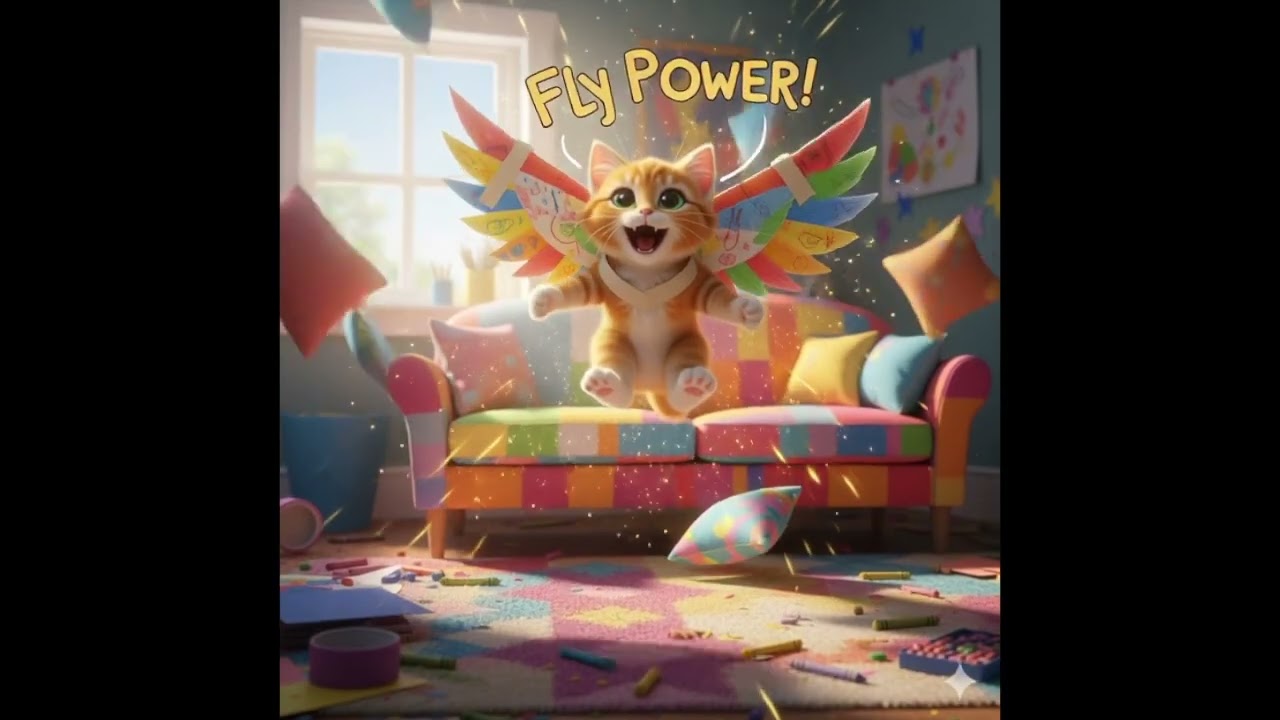 Story 2 - The Cat Who Wanted to Fly 🐱🎈 Mia’s Magical Lesson | Kids Moral Story ✨