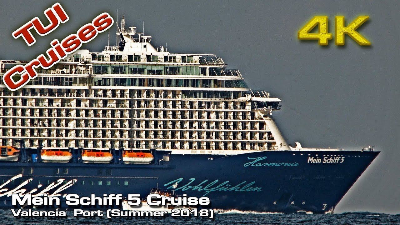 Mein Schiff 5 [4K] TUI Cruises Valencia Port (Summer 2018)