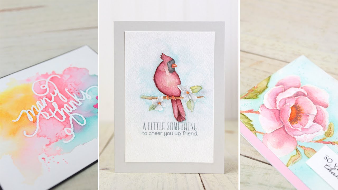Wplus9 Design Clips: Distress Ink Watercolor Part 2