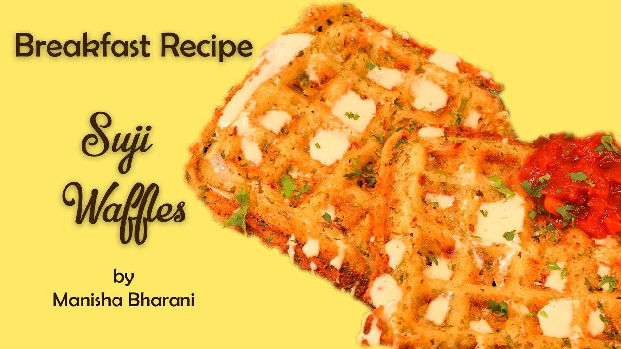 Breakfast Suji Waffles Recipe In Hindi Semolina Rawa Indian Recipes For Evening Snacks
