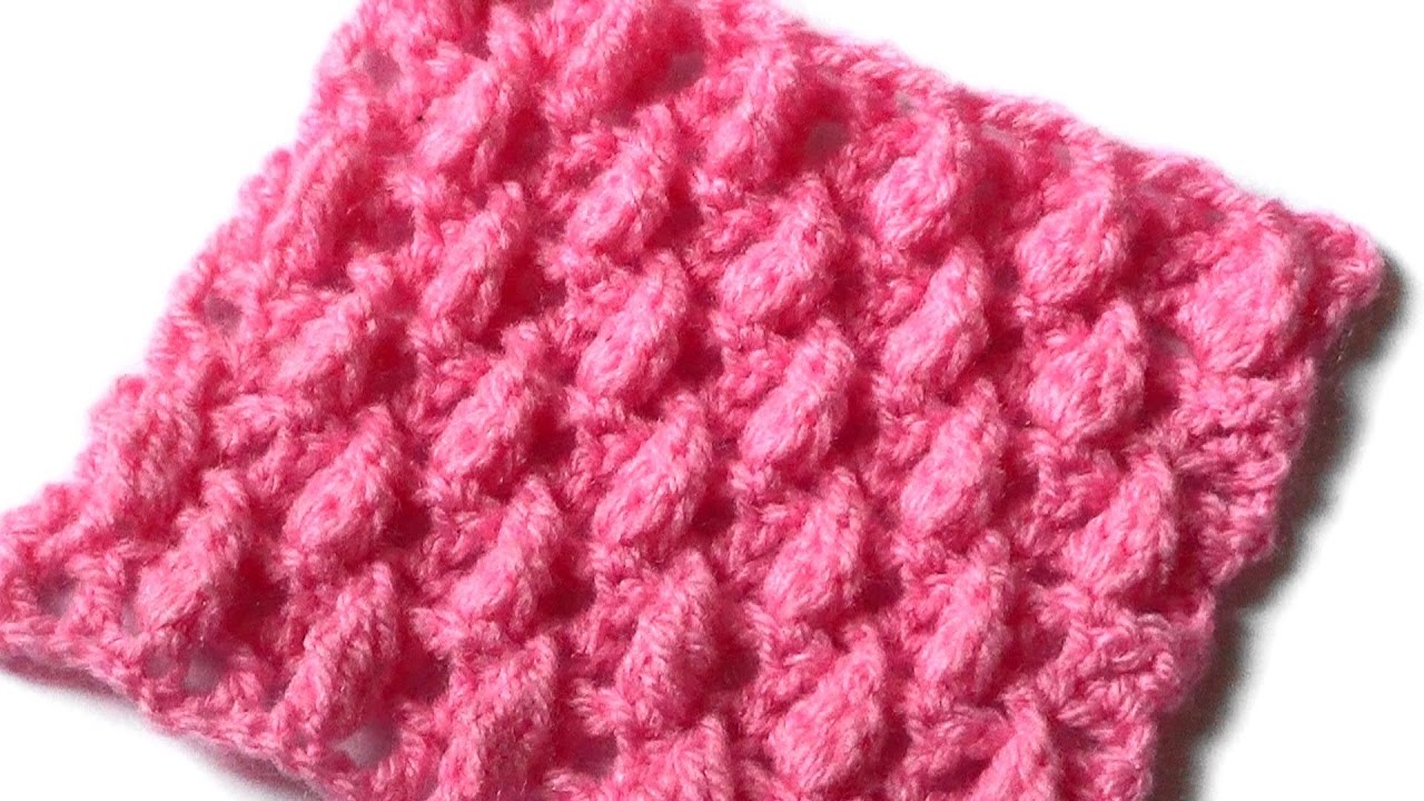 Узор Сложные шишечки на филейной сетке