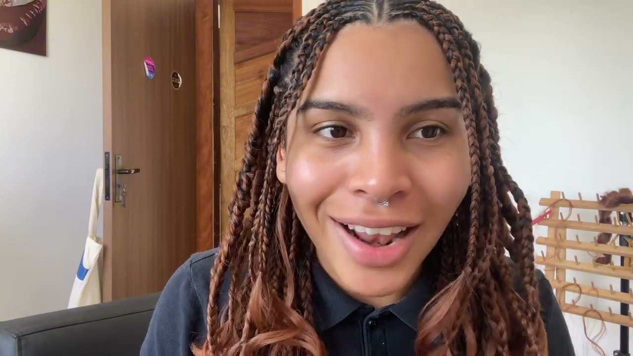 Como Fiz uma TRANÇA FULANI com o material de French Curl
